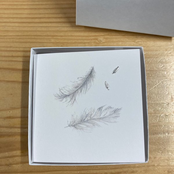 Feather Earrings Card