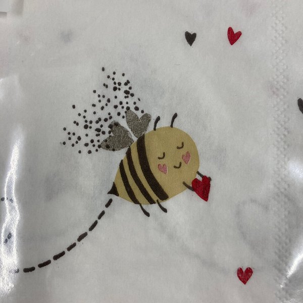 Paper Napkins - Bee My Valentine