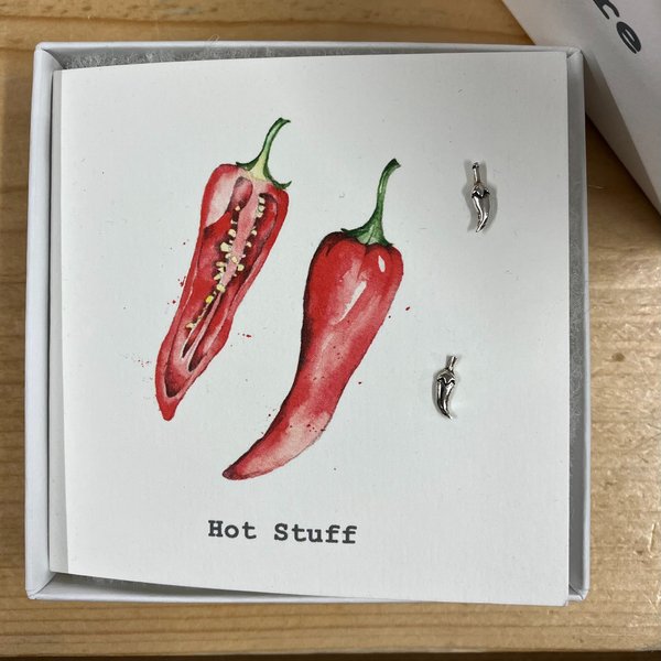 Chillies Earrings Card CE321