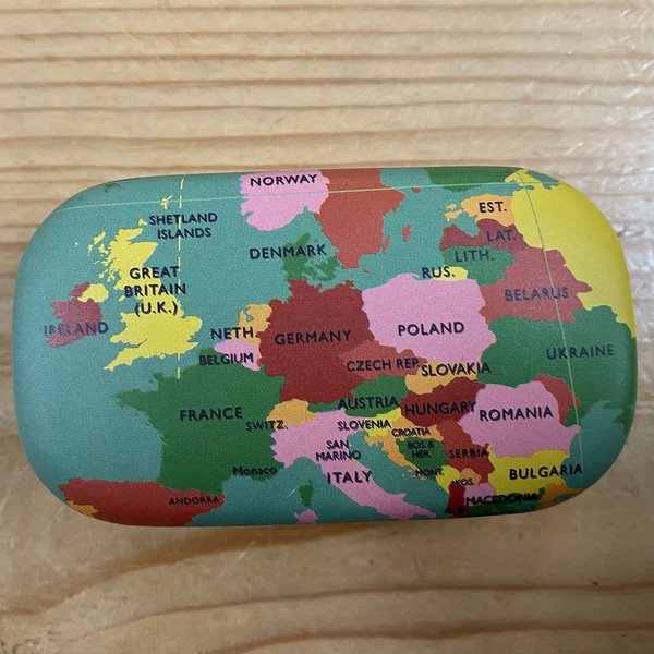 Mini Travel Case - World Map