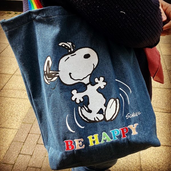 Be Happy - Snoopy Tote Bag - Peanuts
