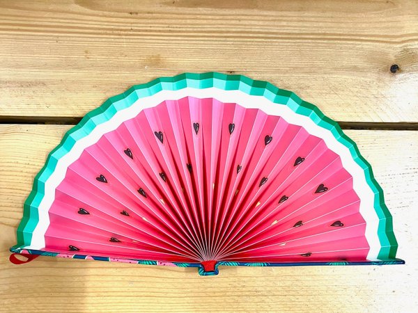 Paper Fan - Watermelon