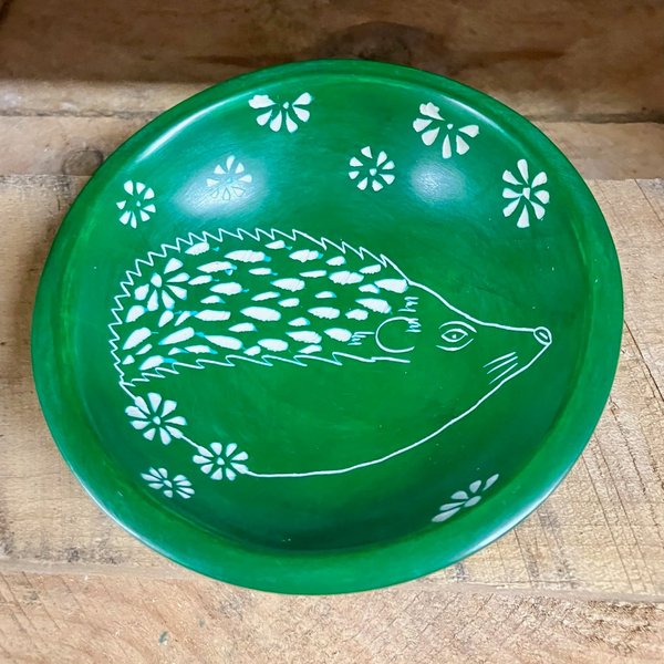 Hedgehog Dish Green