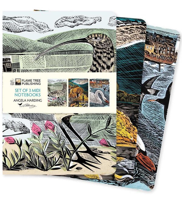 Angela Harding - Wildlife - Set Of 3 Midi Notebooks
